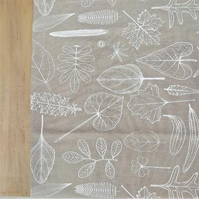 Leaf Runner 220cm - Chalk