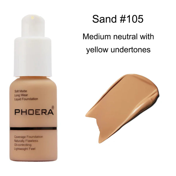 Phoera Full Coverage Liquid Foundation
