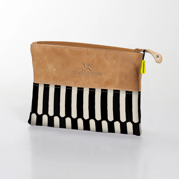 Thandana Laminated Pouch with Leather