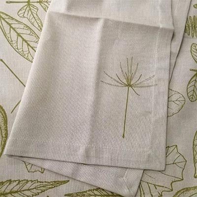 Leaves Napkins - Green (Pack of 6)