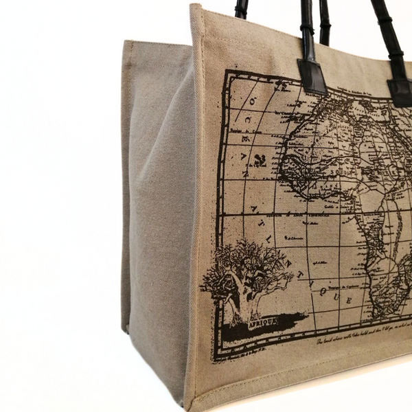 Africa Map Shopper Bag