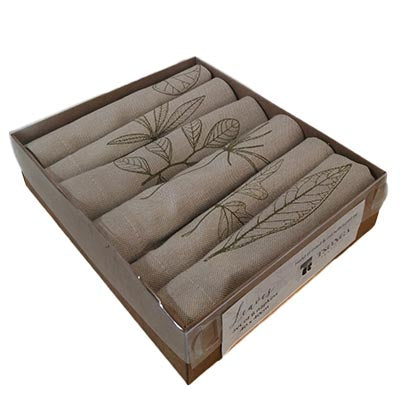 Leaves Napkins - Green (Pack of 6)