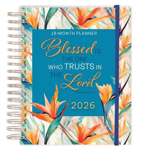 2025/2026 Diary - 18-Month Planner for Women - Blessed Is the One - Wirebound