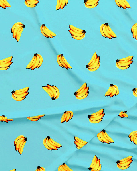 Mens Boxer Shorts - Bananas on Blue