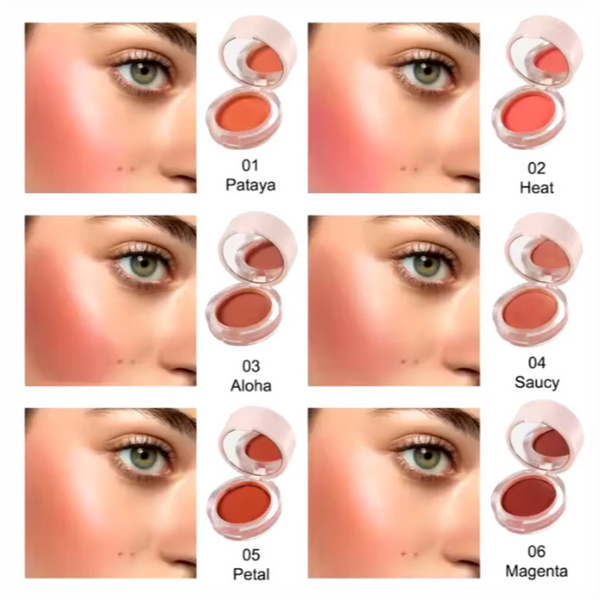 Phoera Cream To Powder Canned Blush Mud