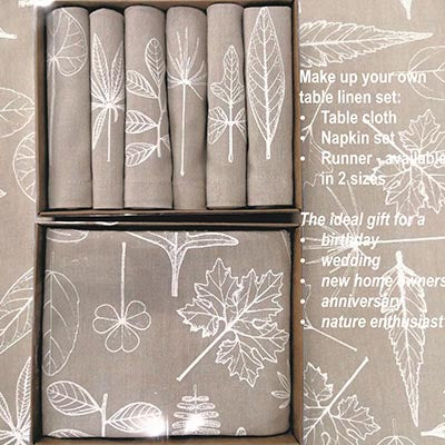 Leaves Napkins - Chalk (Pack of 6)