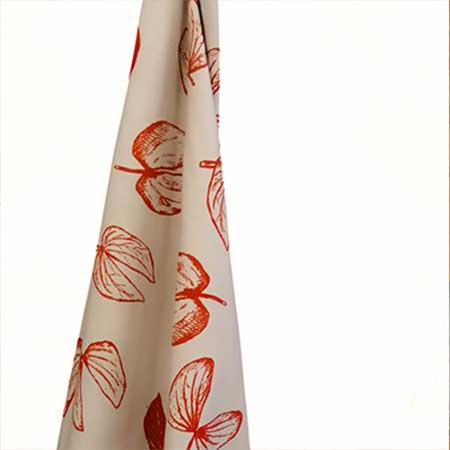 Mopane Leaves Natural Cotton Linen