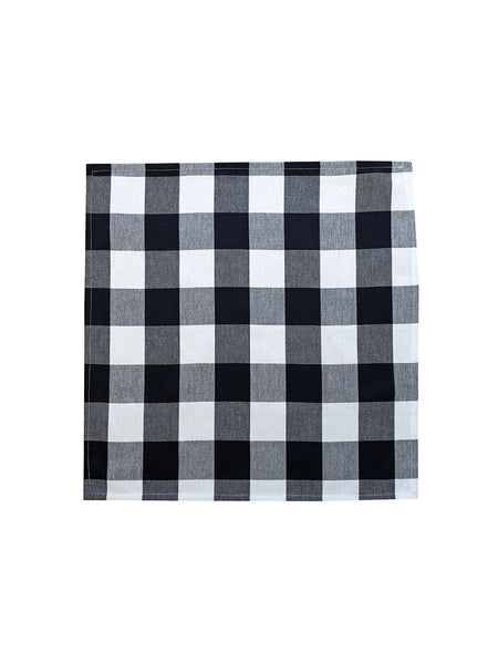Revana Check Black 4 Pack Napkins