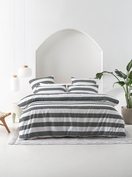 Linen House Syndey Carbon Duvet Cover Set