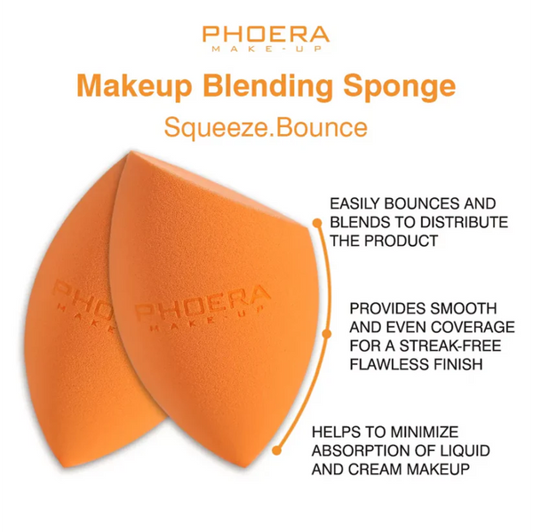 Phoera Makeup Sponge Latex-free and Vegan Makeup Blender