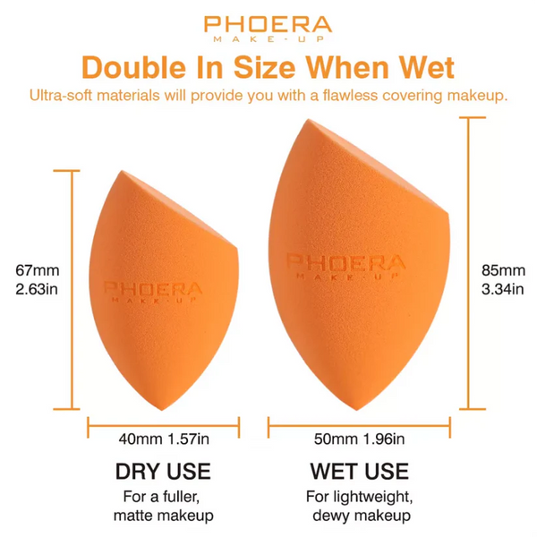 Phoera Makeup Sponge Latex-free and Vegan Makeup Blender