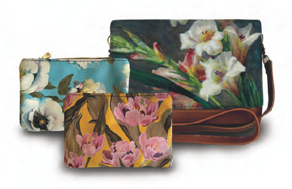 Moss Leather Make Up Pouch