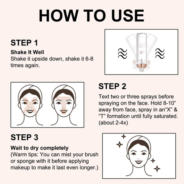 Phoera 24 Hour Wear Waterproof Matte Makeup Setting Spray 100ml