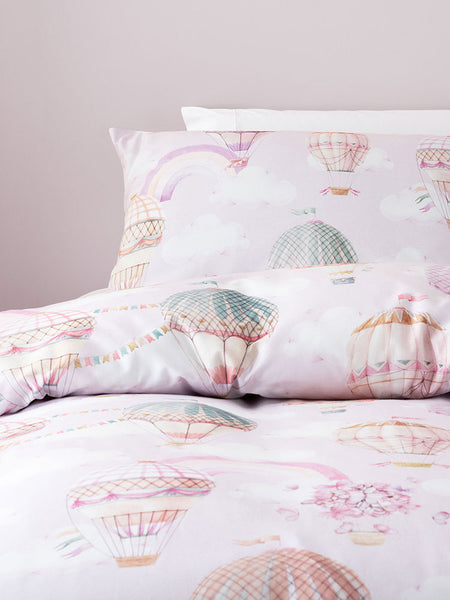 Away We Go Pink Duvet Cover Set