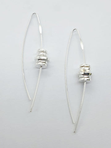 Hook & Disc Hanging Earrings