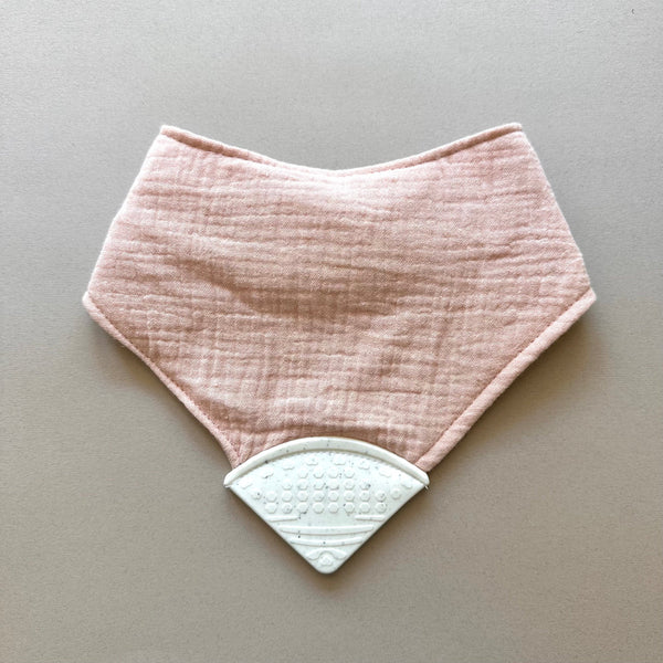 Tiger Lily Muslin Teether Bib