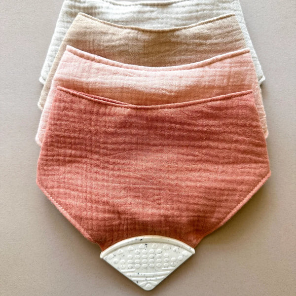 Tiger Lily Muslin Teether Bib