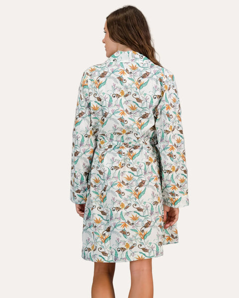 Ladies Gown - Nag Apies on White