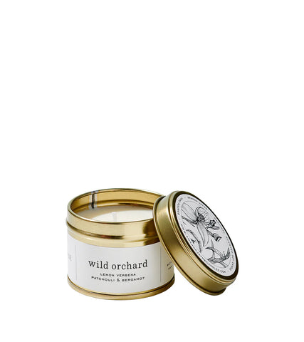 Amanda-Jayne Scented Travel Candle in Gold Tin - Wild Orchard