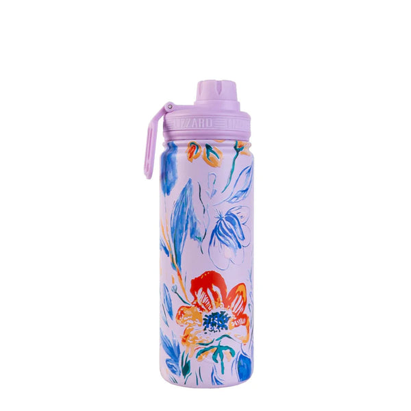 Lizzard Artistic Lavender Printed Flask 530ml