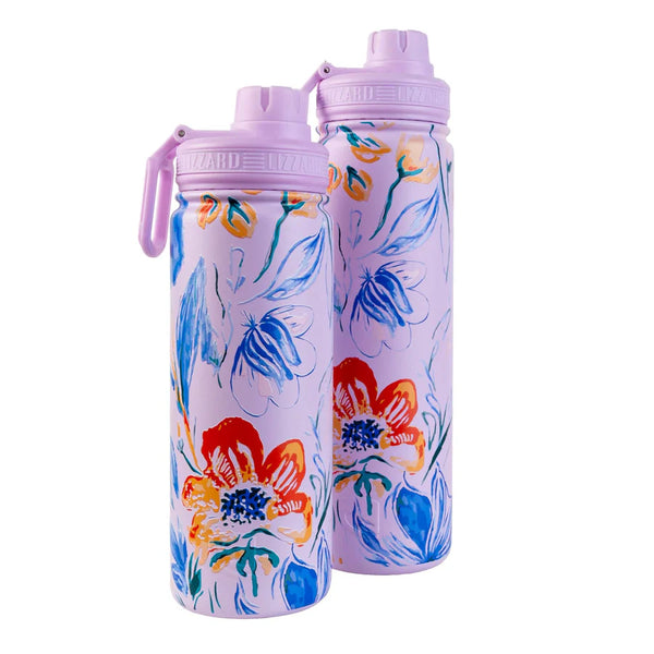 Lizzard Artistic Lavender Printed Flask 530ml
