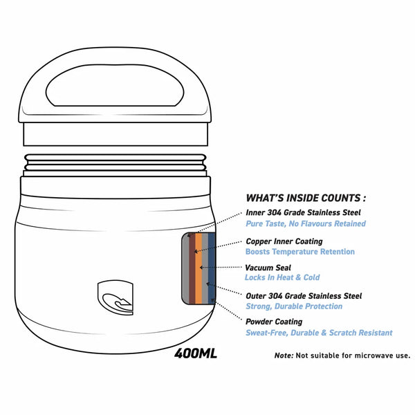 Lizzard Food Pot 400ml