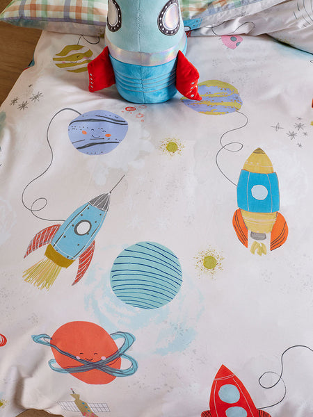Linen House Space Discovery Organic Cotton Duvet Cover Set