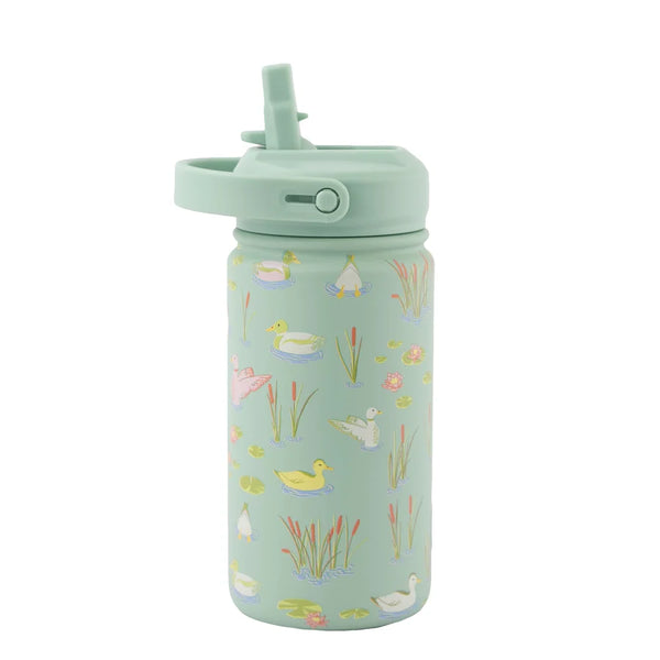 Lizzard 415Ml Printed Flask - Pond Life