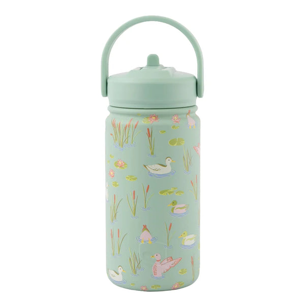 Lizzard 415Ml Printed Flask - Pond Life