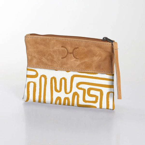 Thandana Laminated Pouch with Leather