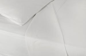 Winter Flat Sheet White - Blue Willow Tree