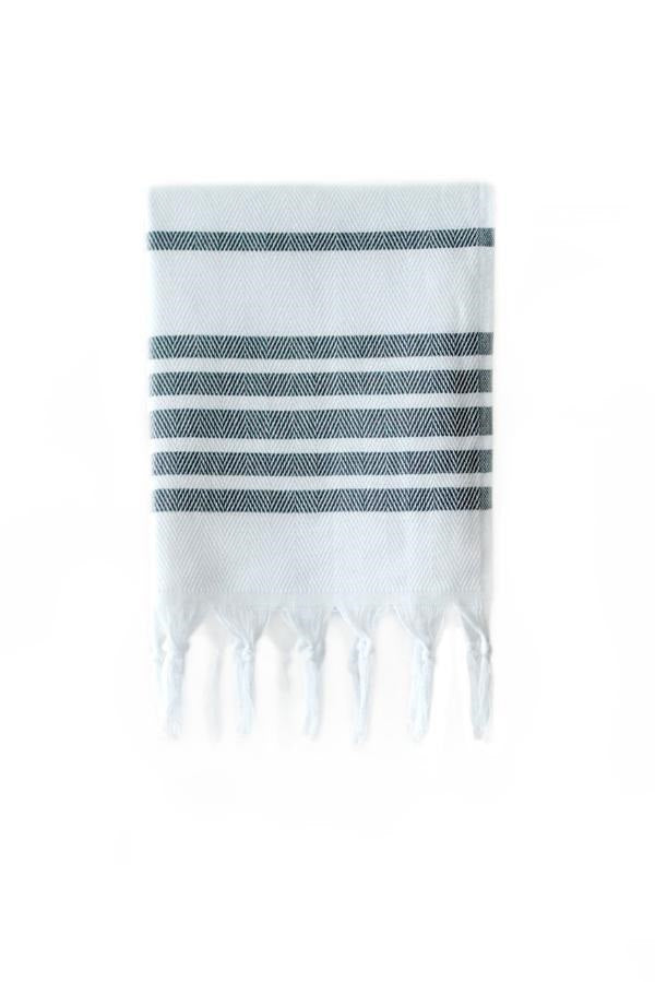 Herringbone Weave Turkish Hand Towel/Napkin 48x90 - Blue Willow Tree