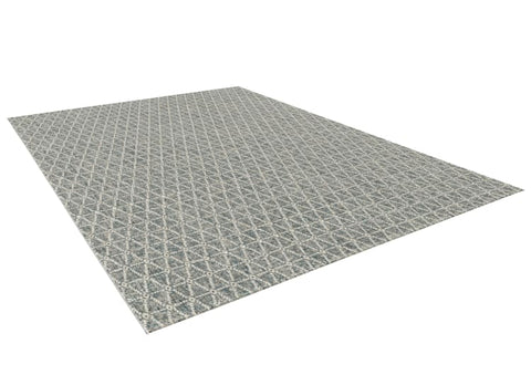 Antique Trend Triangle Rug - Blue Willow Tree