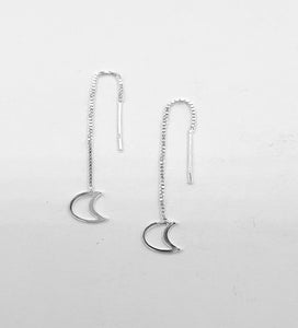 Chain Half Moon Hanging Earrings