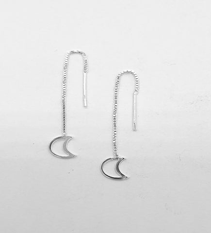 Chain Half Moon Hanging Earrings