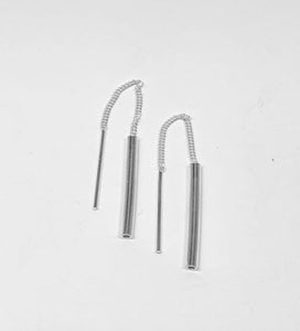 Chain Bar Hanging Earrings
