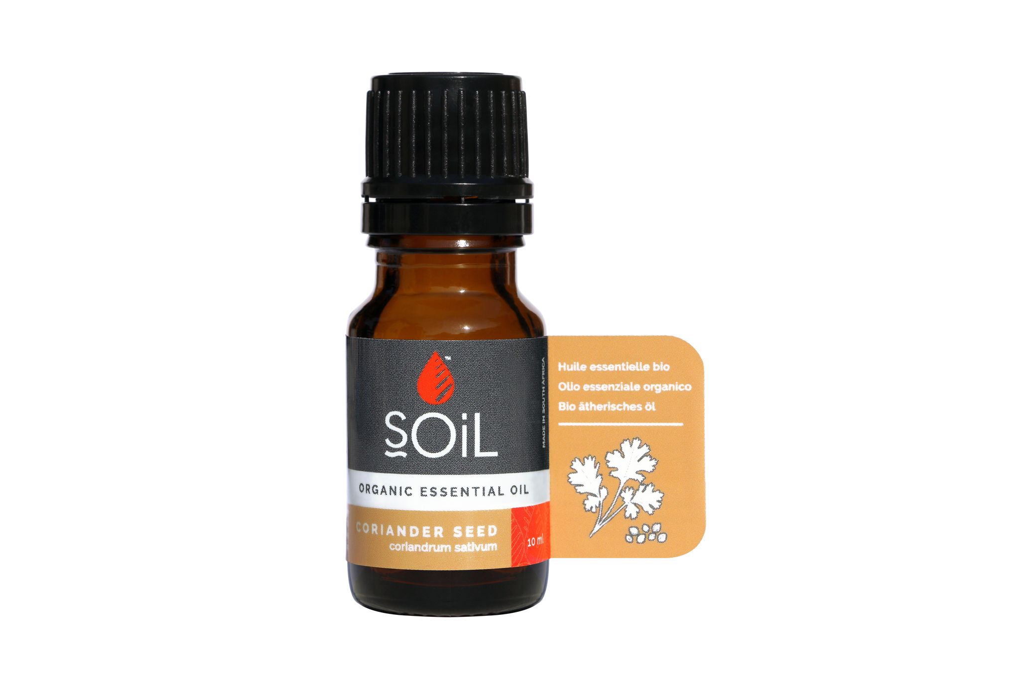 SOil Organic Essential Oil - Coriander Seed (Coriandrum Sativum) oil 10ml