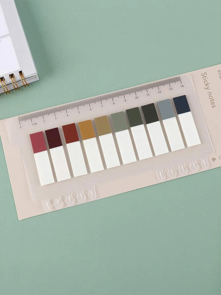 Dark colour sticky notes (10 tabs)