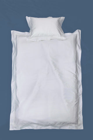 Elegant Baby Cot Duvet Cover 400TC - Blue Willow Tree