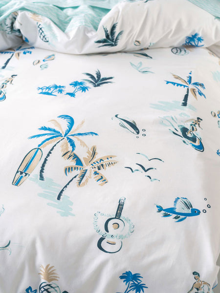 Surfari Duvet Cover Set - Blue Willow Tree