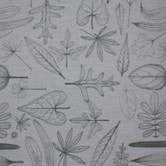 Leaves Fabric - Jade Green on Bamboo - Blue Willow Tree