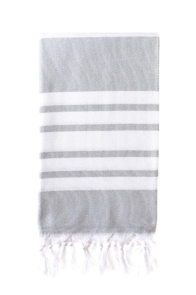 Herringbone Weave Turkish Towel 100x180 - Blue Willow Tree