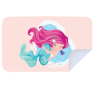 Microfibre L Printed Towel - Little Mermaid
