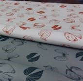 Mopane Leaves Poly Cotton Fabric - Blue Willow Tree