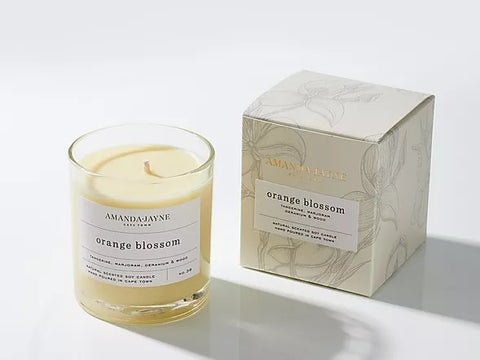 Amanda-Jayne Scented Candle - Orange Blossom - Blue Willow Tree