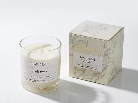Amanda-Jayne Scented Candle - Pink Petal - Blue Willow Tree