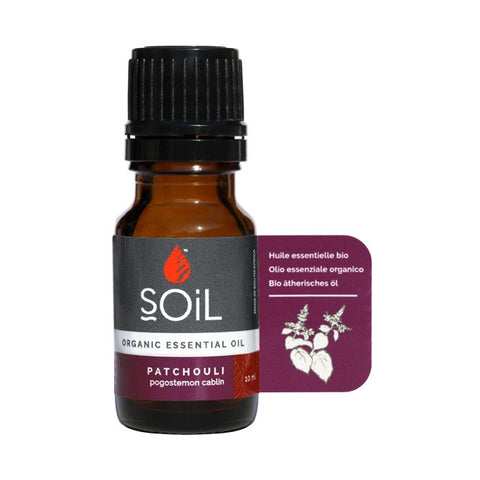 SOil Organic Essential Oil - Patchouli oil 10ml (Pogostemon Cablin)