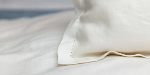Pure Linen Baby Cot Pillow Case - Blue Willow Tree