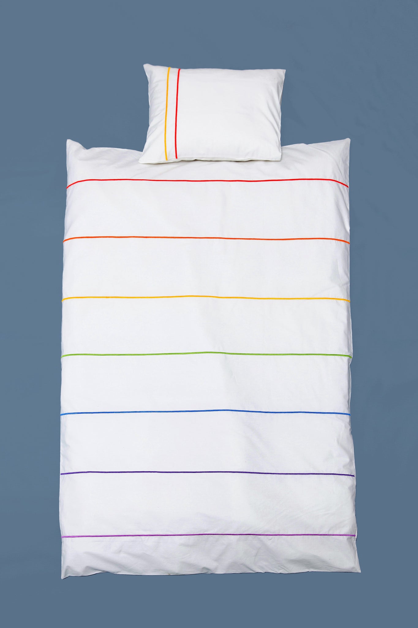 Rainbow Baby Cot Duvet Cover 200TC - Blue Willow Tree