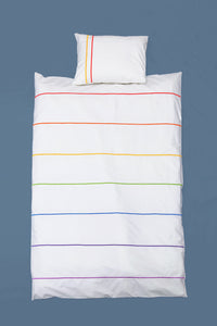 Rainbow Baby Cot Duvet Cover 200TC - Blue Willow Tree